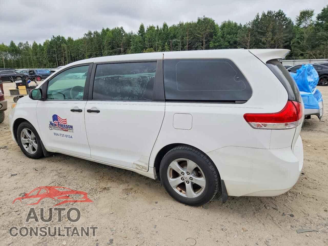 TOYOTA SIENNA 2012 - 5TDZK3DC1CS207926