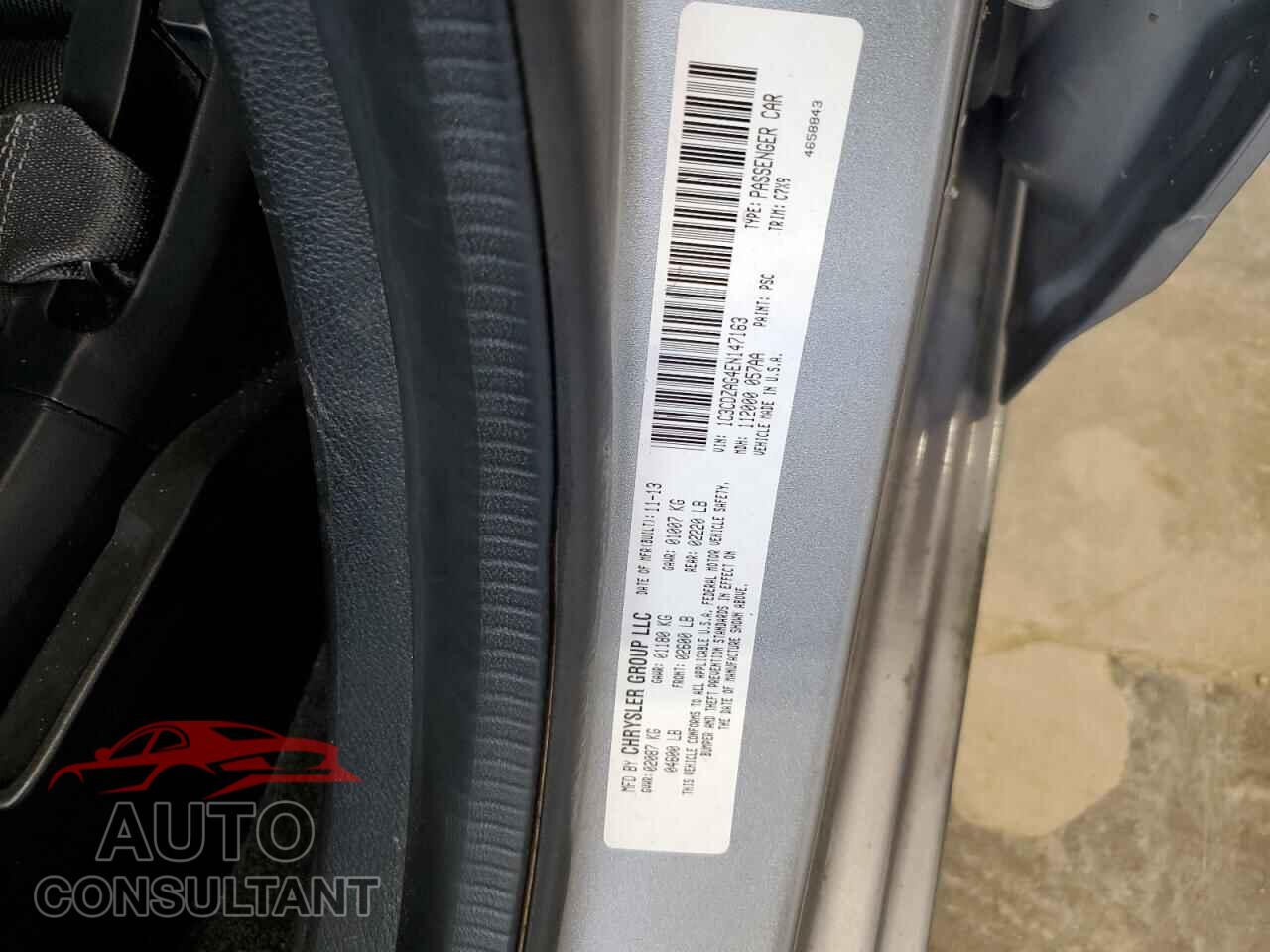 DODGE AVENGER 2014 - 1C3CDZAG4EN147163