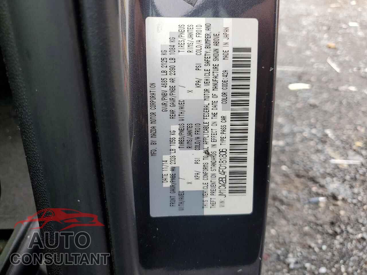 MAZDA 5 2015 - JM1CW2BL4F0181806