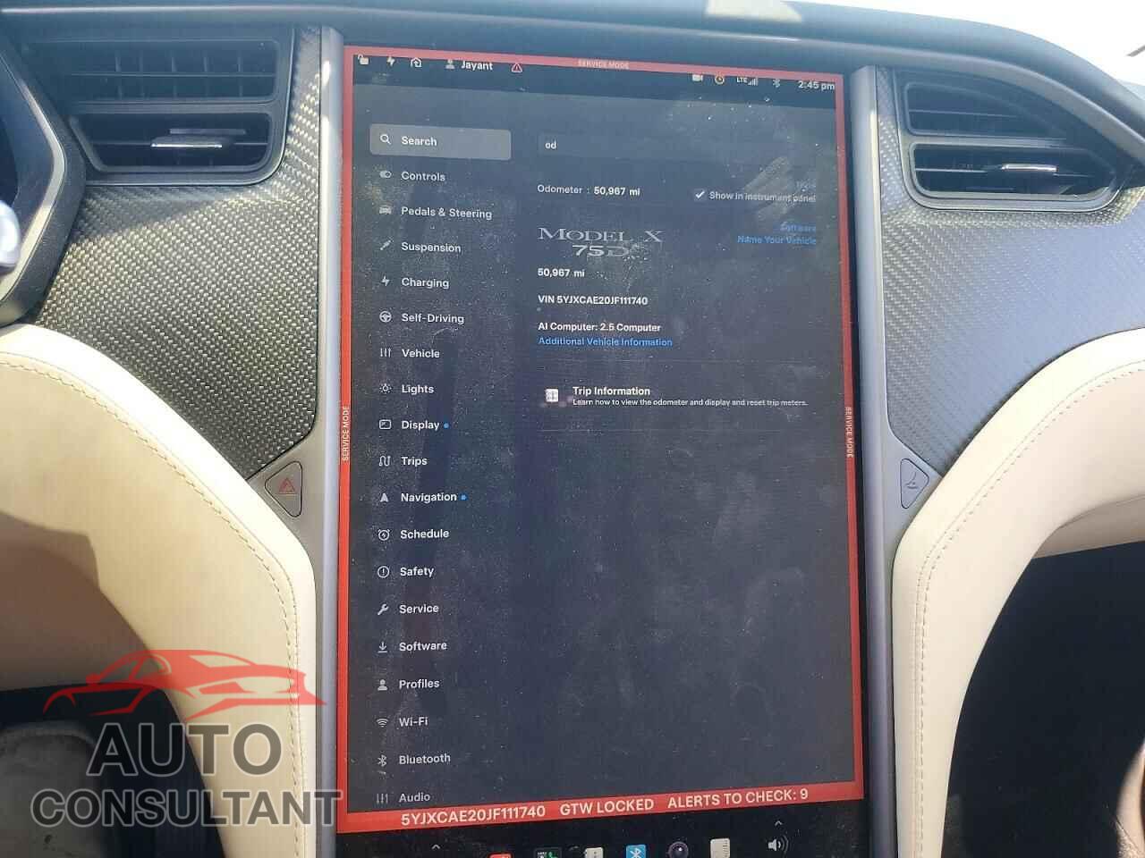 TESLA MODEL X 2018 - 5YJXCAE20JF111740