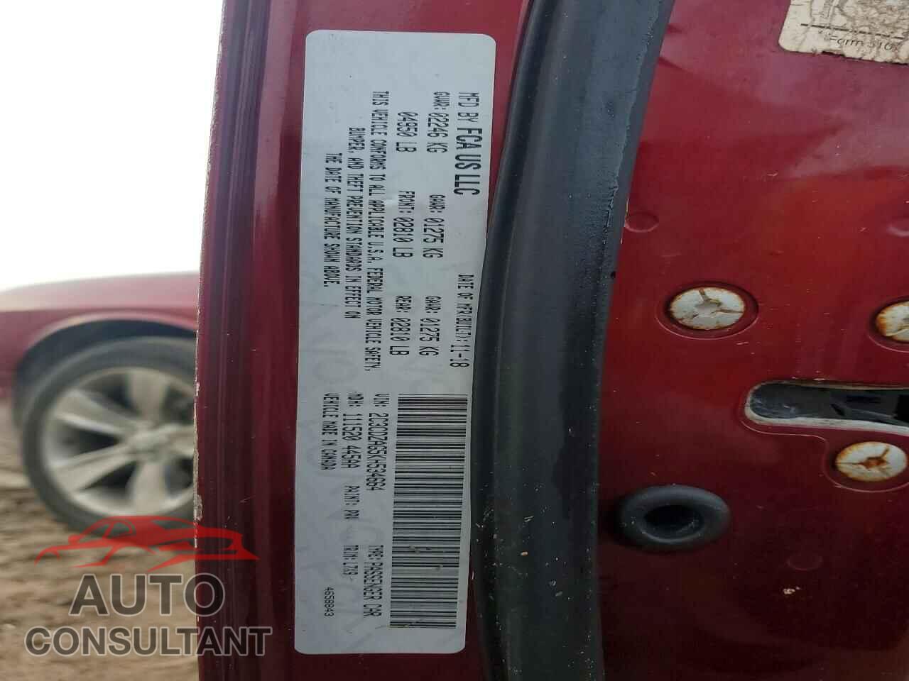 DODGE CHALLENGER 2019 - 2C3CDZAG5KH534664