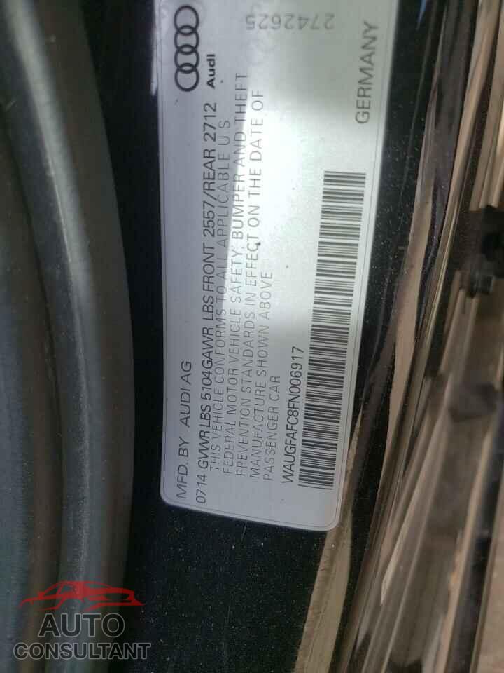AUDI A6 2015 - WAUGFAFC8FN006917