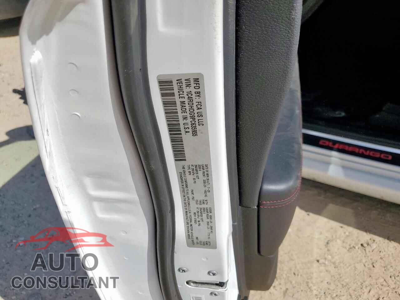 DODGE DURANGO 2023 - 1C4RDHDG9PC635955