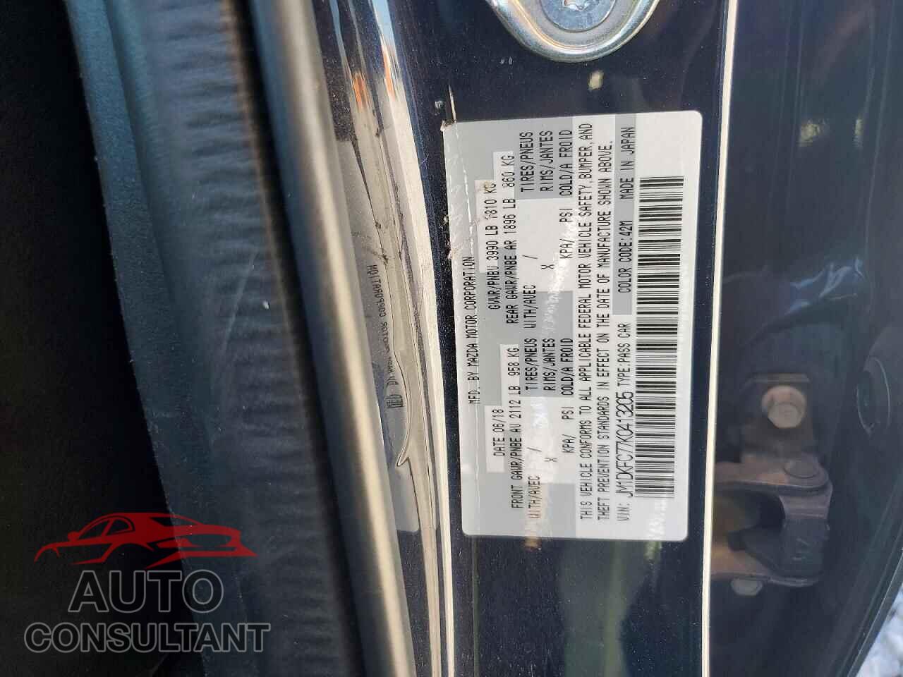 MAZDA CX-3 2019 - JM1DKFC77K0413205