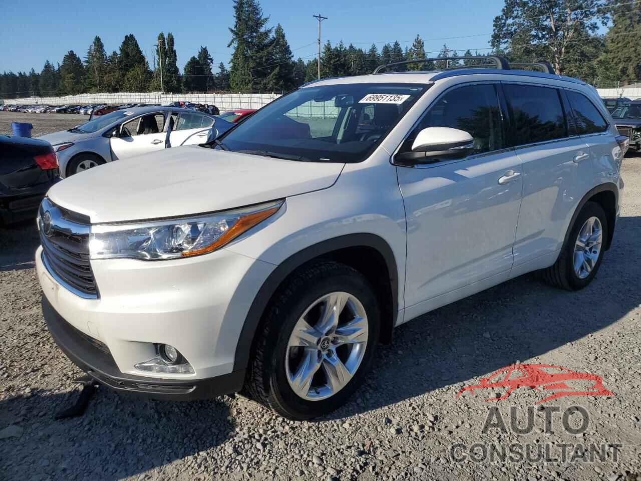 TOYOTA HIGHLANDER 2016 - 5TDDKRFH6GS335073