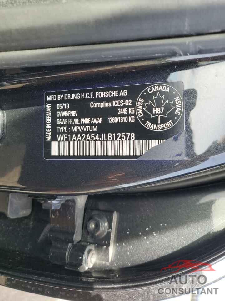 PORSCHE MACAN 2018 - WP1AA2A54JLB12578