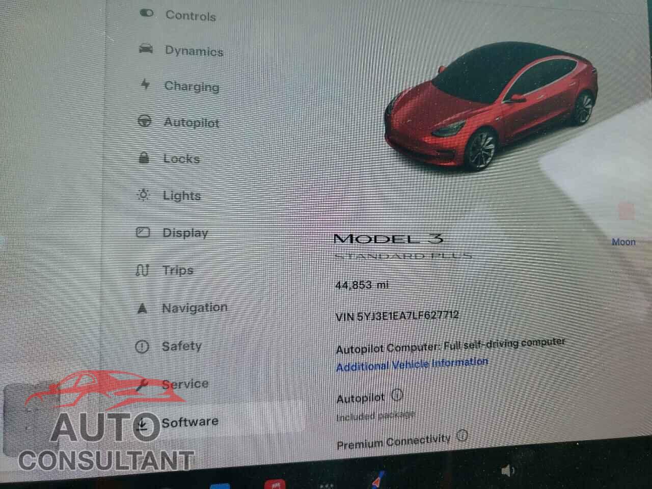 TESLA MODEL 3 2020 - 5YJ3E1EA7LF627712