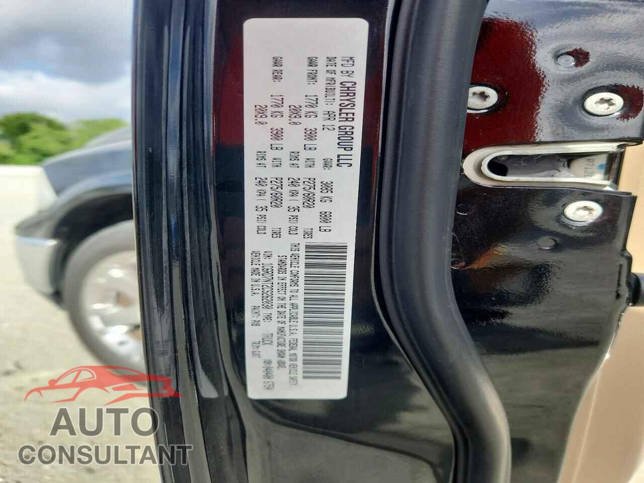 DODGE RAM 1500 2012 - 1C6RD7NT2CS262030