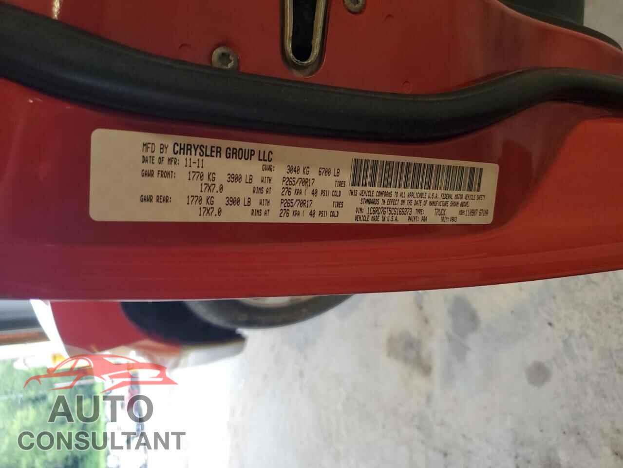 DODGE RAM 1500 2012 - 1C6RD7GT5CS166373