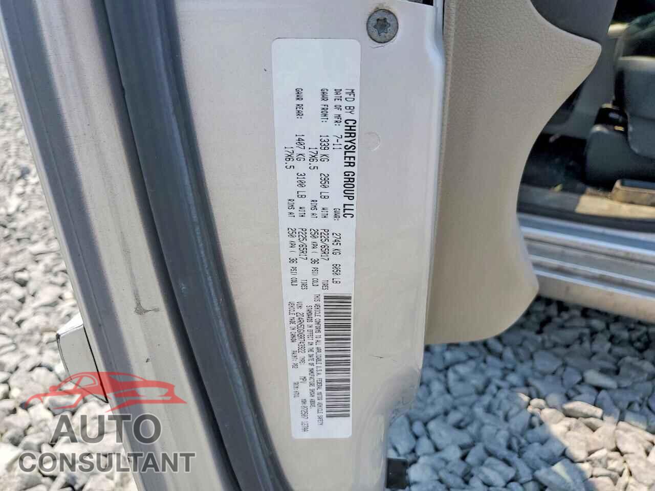 DODGE CARAVAN 2011 - 2D4RN5DGXBR743922