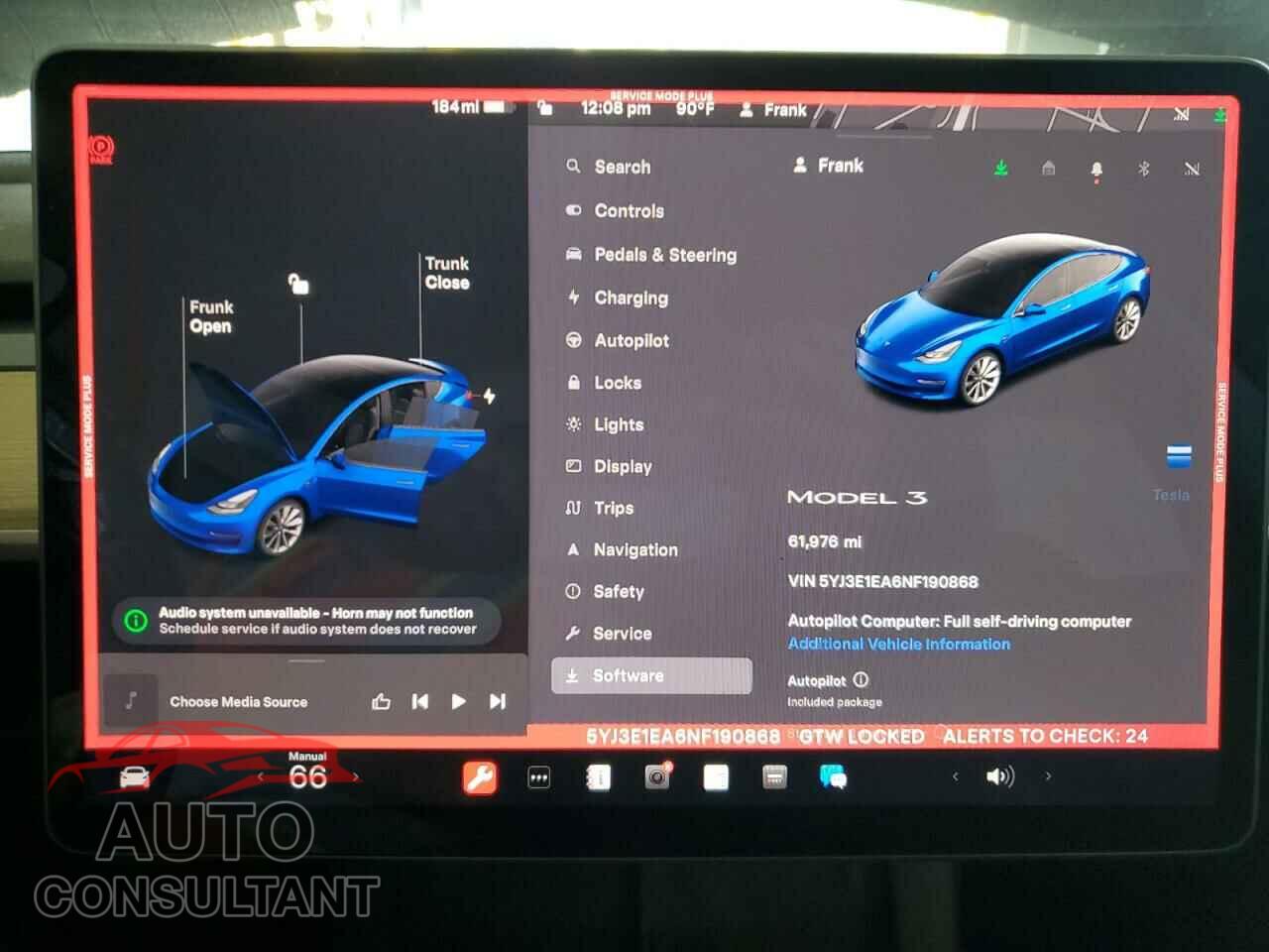 TESLA MODEL 3 2022 - 5YJ3E1EA6NF190868