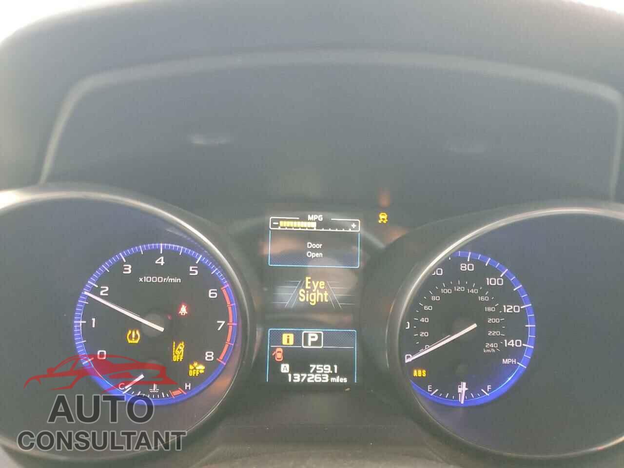 SUBARU OUTBACK 2017 - 4S4BSAFC2H3411657