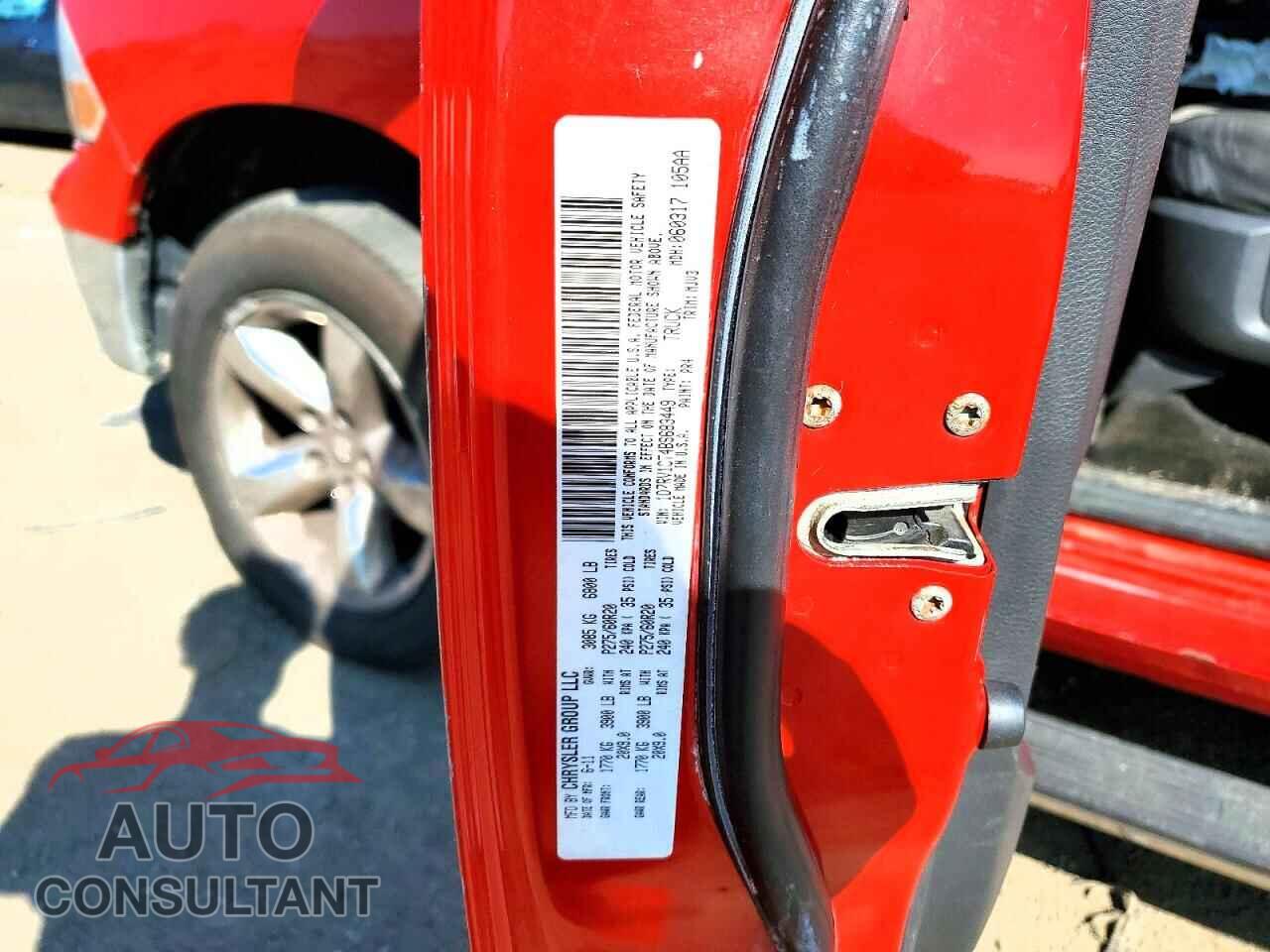 DODGE RAM 1500 2011 - 1D7RV1CT4BS683449