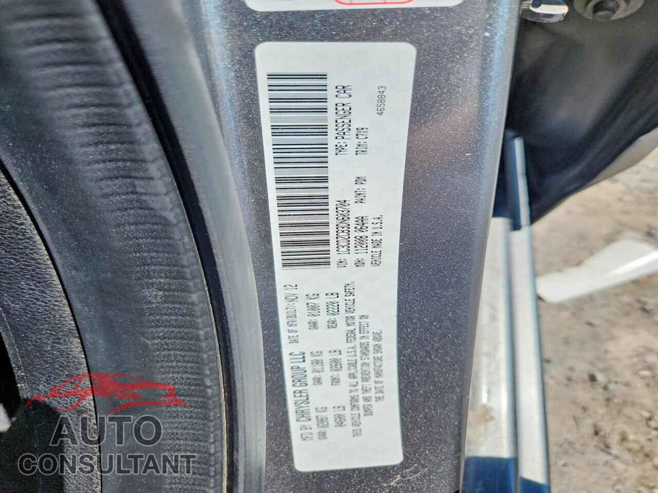 DODGE AVENGER 2013 - 1C3CDZCB3DN603704
