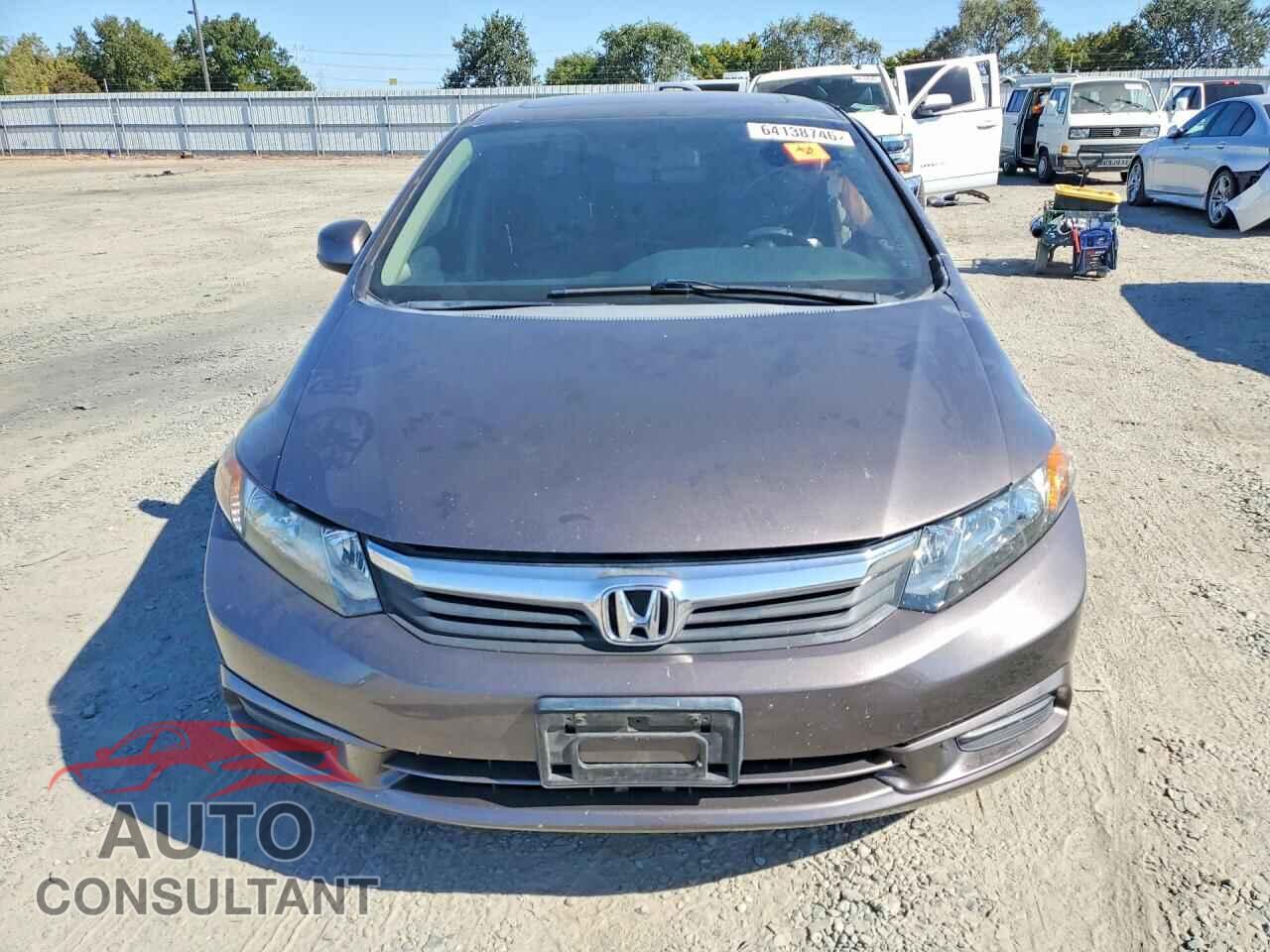 HONDA CIVIC 2012 - 2HGFB2F86CH605509