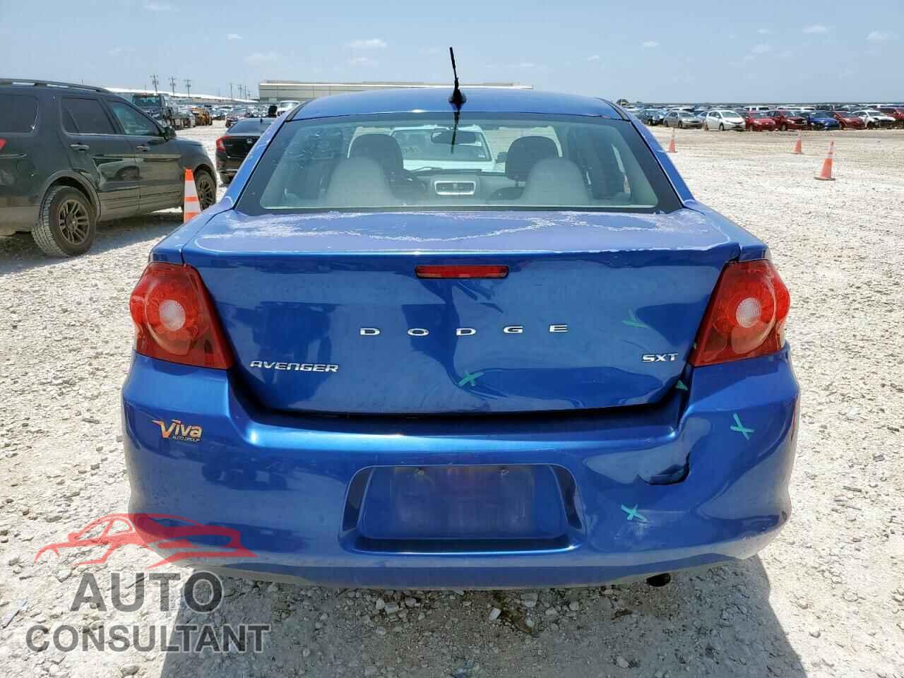 DODGE AVENGER 2012 - 1C3CDZCB6CN266413