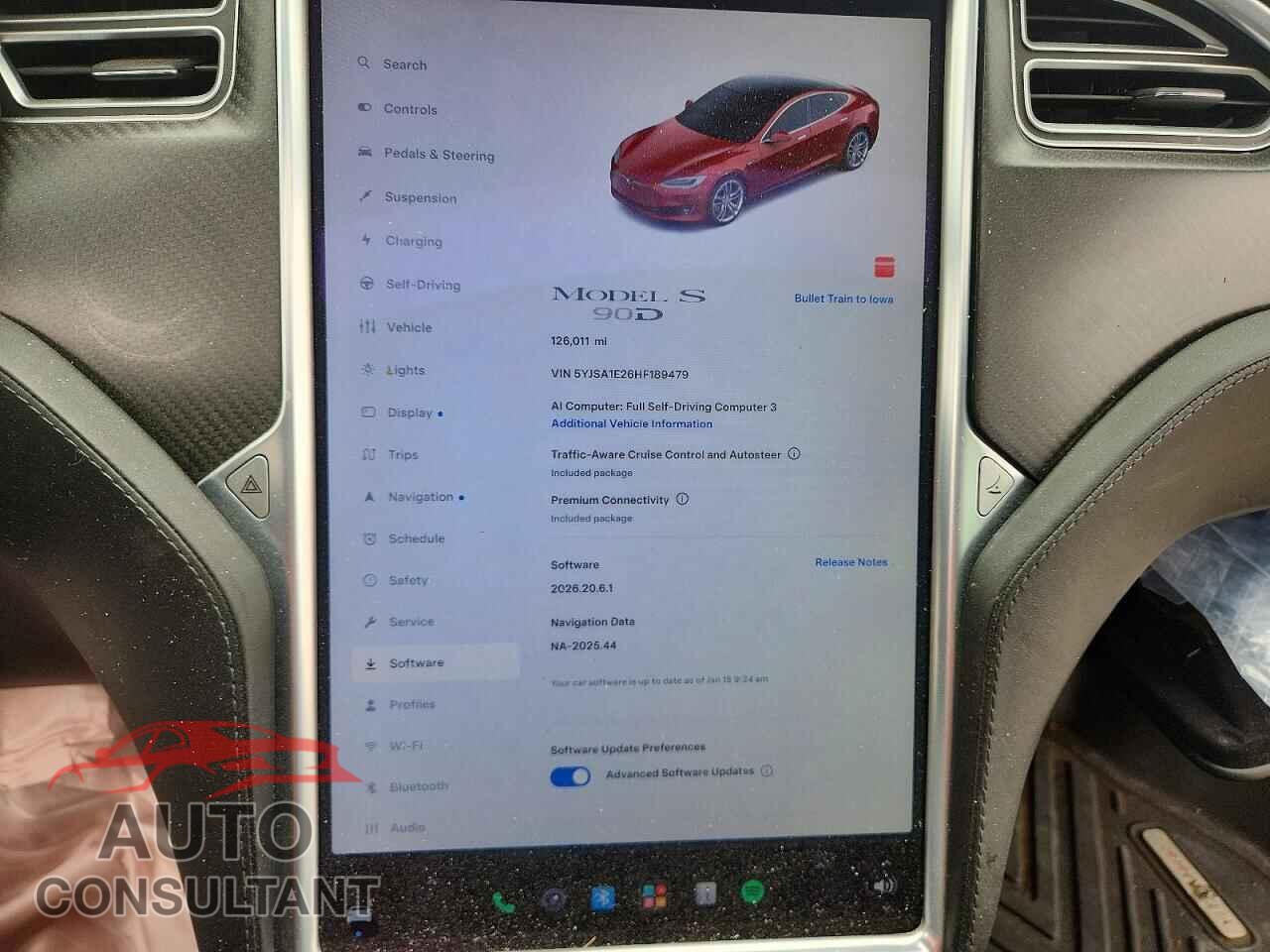 TESLA MODEL S 2017 - 5YJSA1E26HF189479