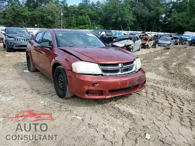 DODGE AVENGER 2012 - 1C3CDZAB1CN216604
