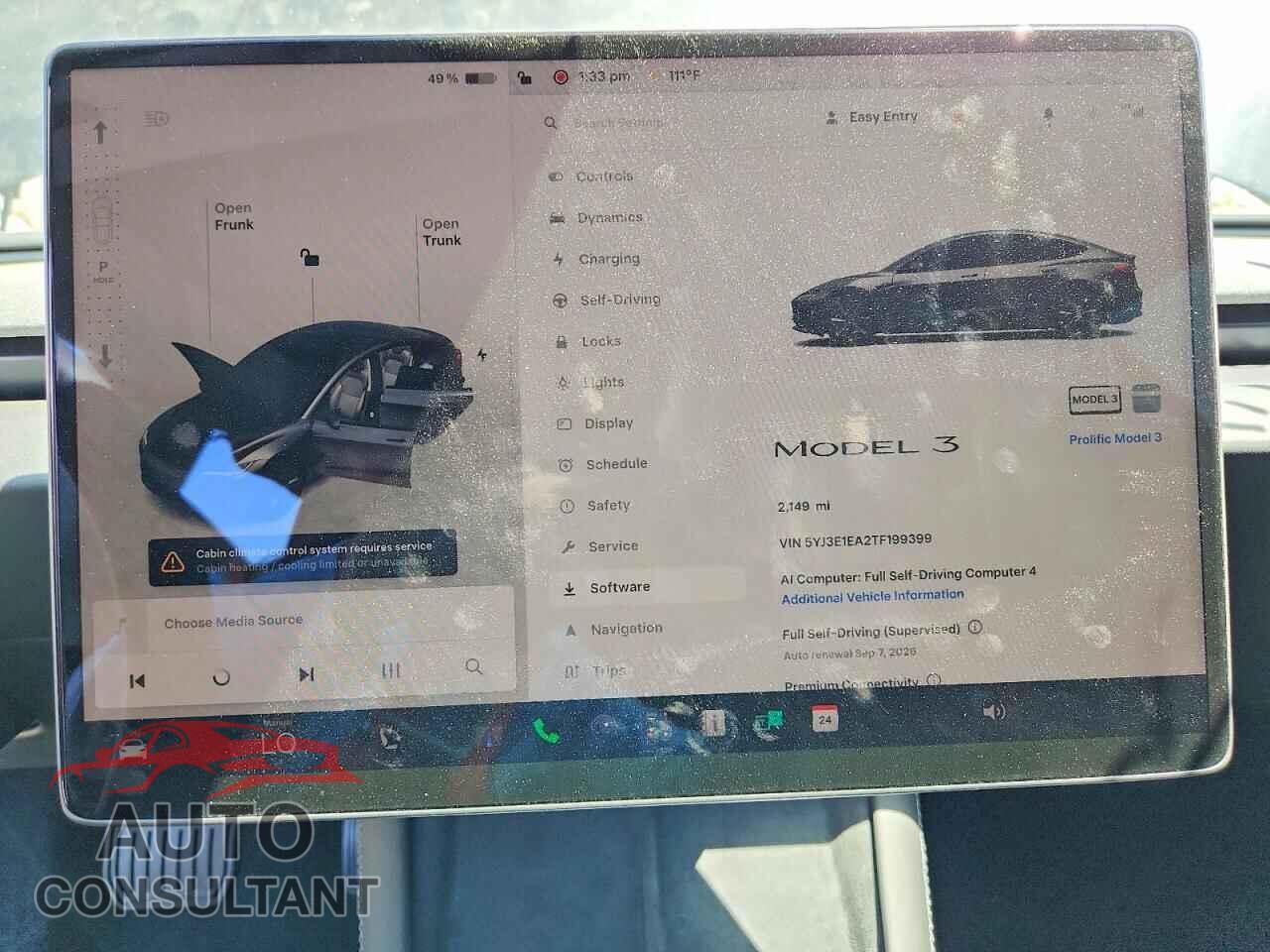 TESLA MODEL 3 2026 - 5YJ3E1EA2TF199399
