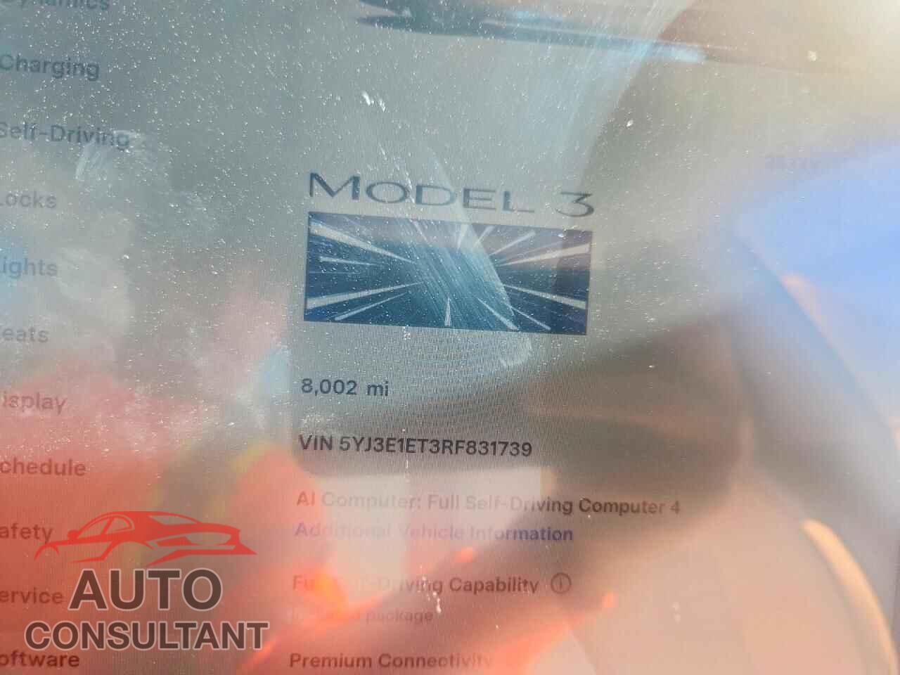 TESLA MODEL 3 2024 - 5YJ3E1ET3RF831739