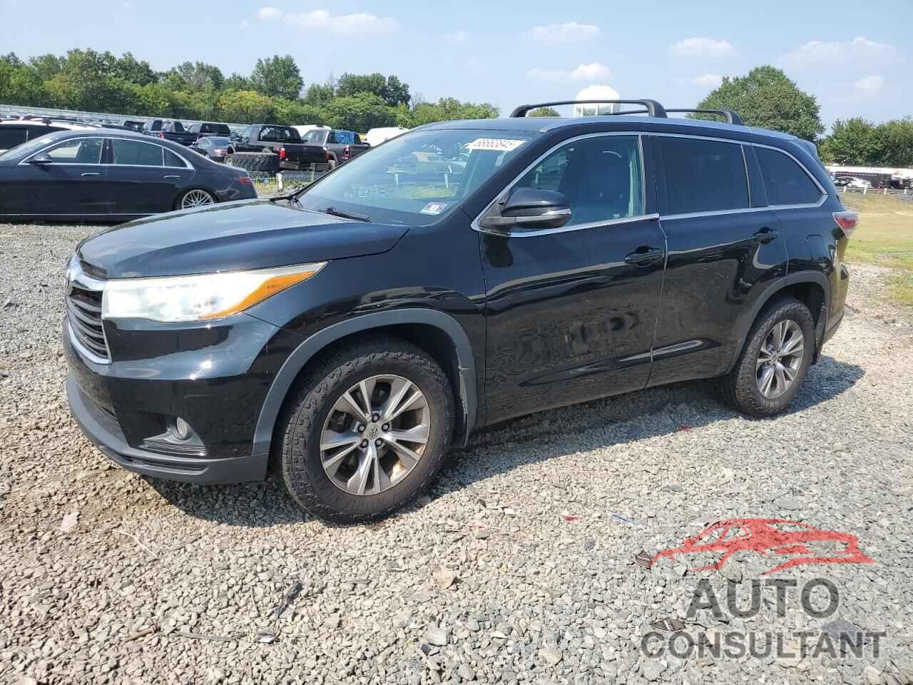 TOYOTA HIGHLANDER 2015 - 5TDJKRFH5FS187824