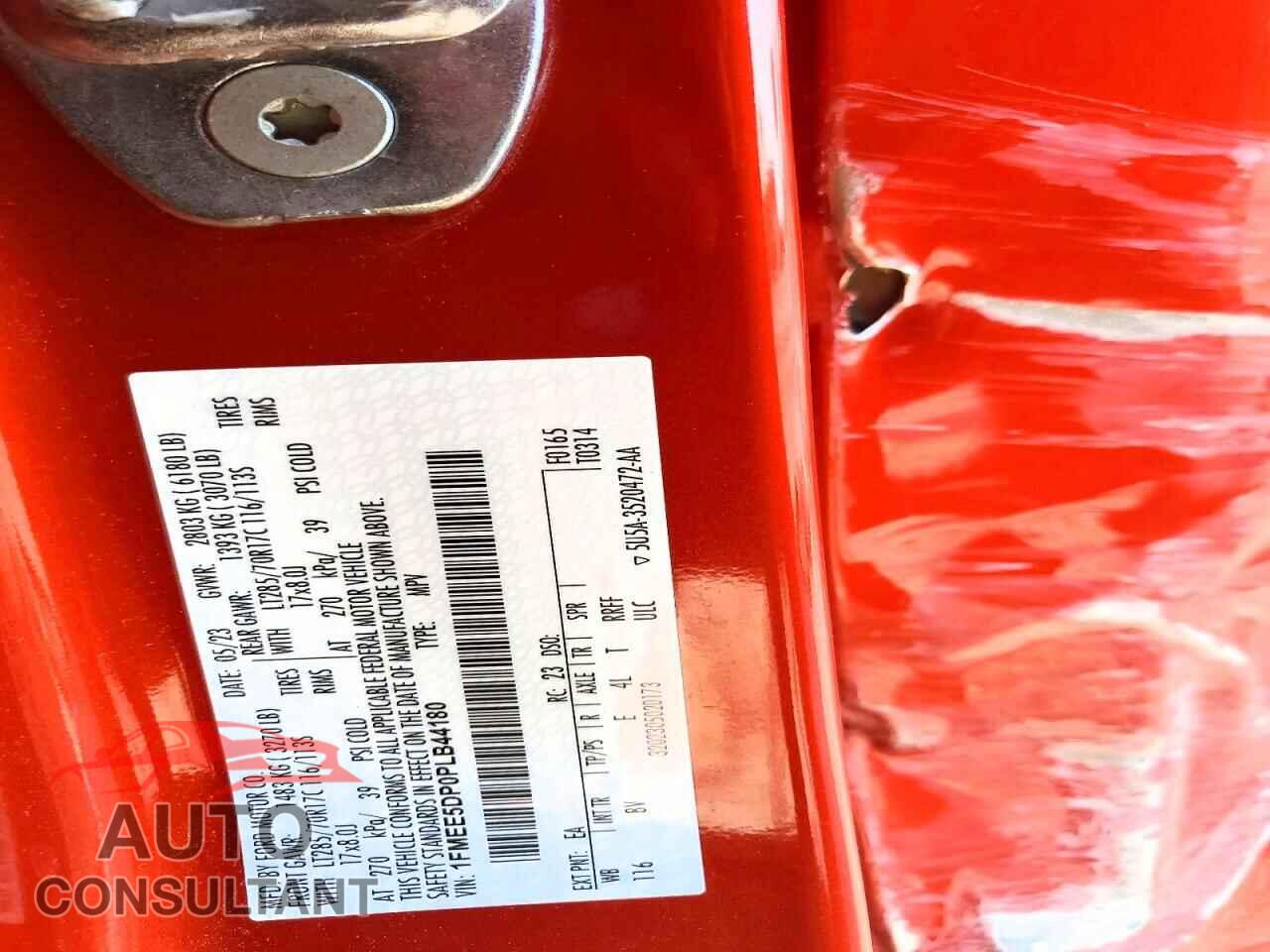 FORD BRONCO 2023 - 1FMEE5DP0PLB44180