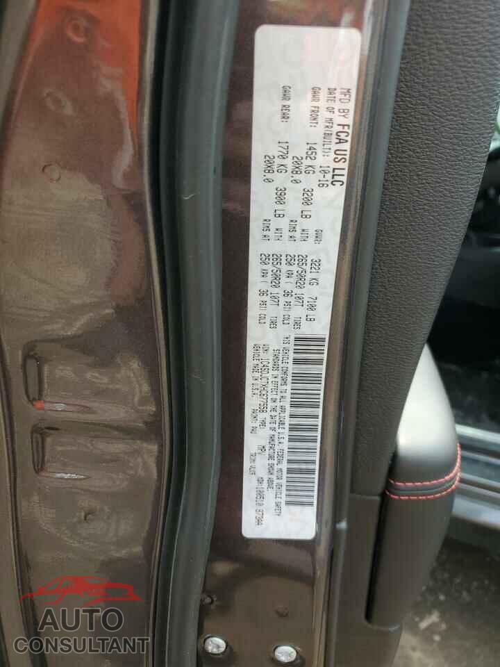 DODGE DURANGO 2017 - 1C4SDJCTXHC677558
