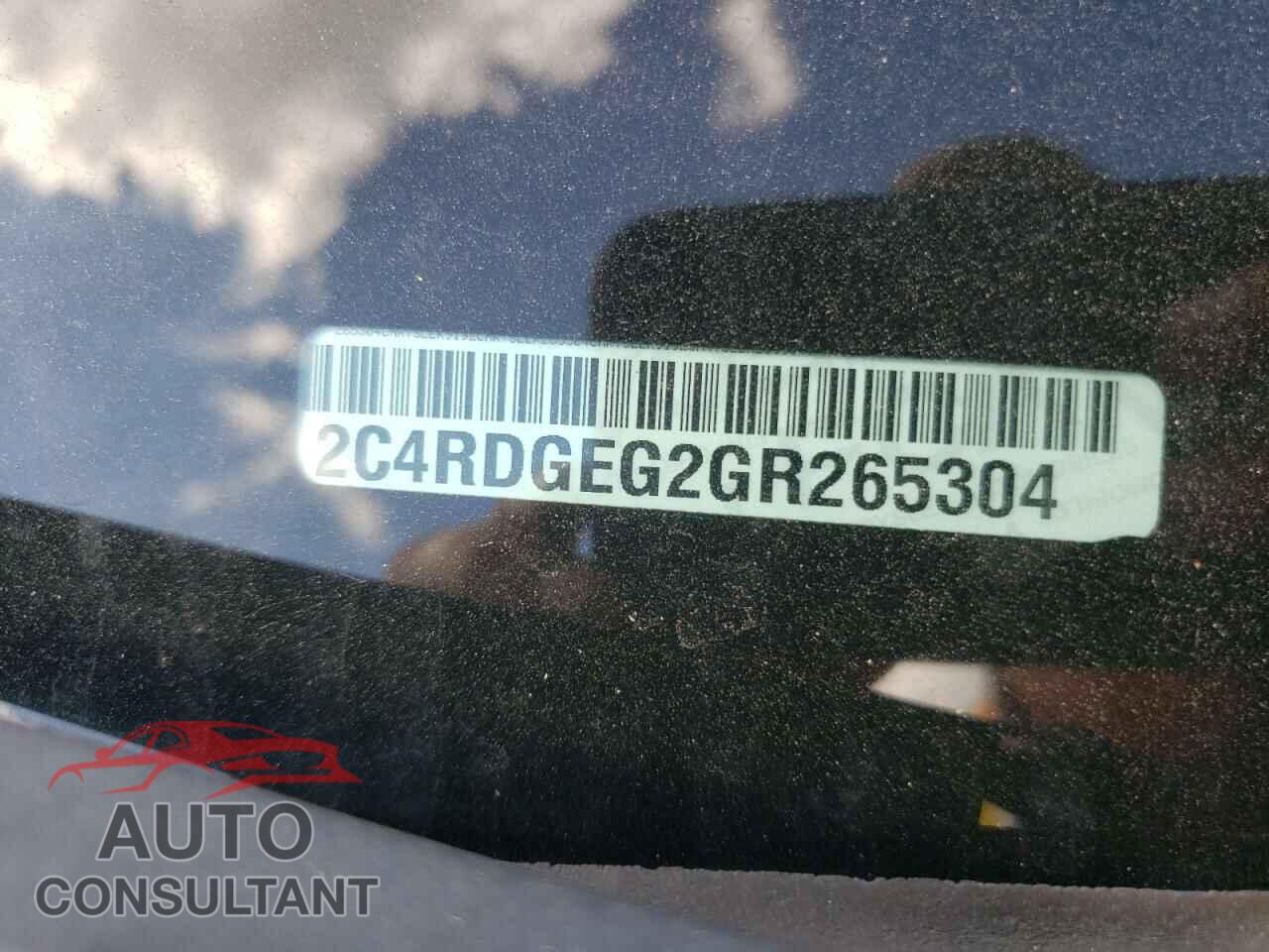 DODGE CARAVAN 2016 - 2C4RDGEG2GR265304