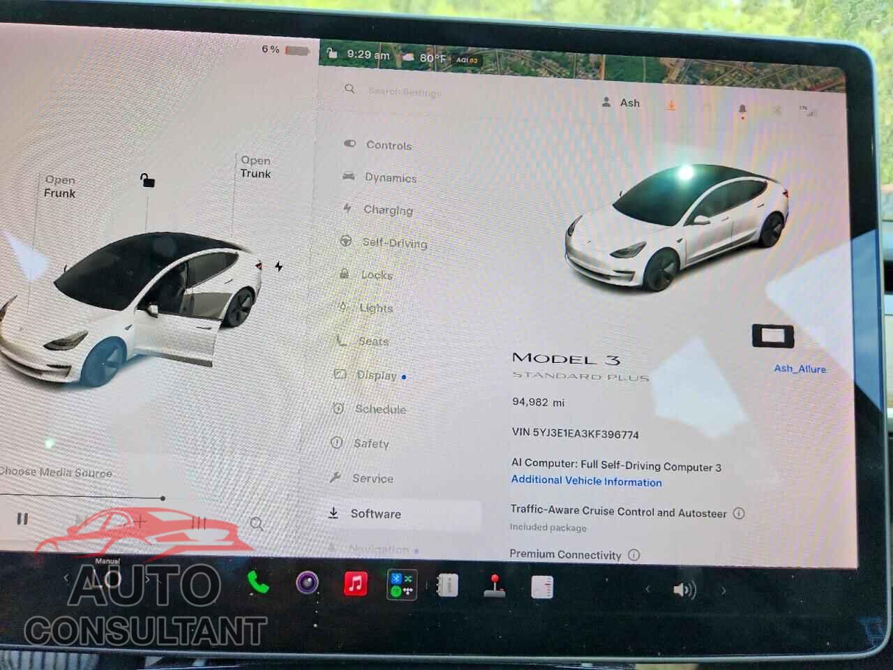 TESLA MODEL 3 2019 - 5YJ3E1EA3KF396774