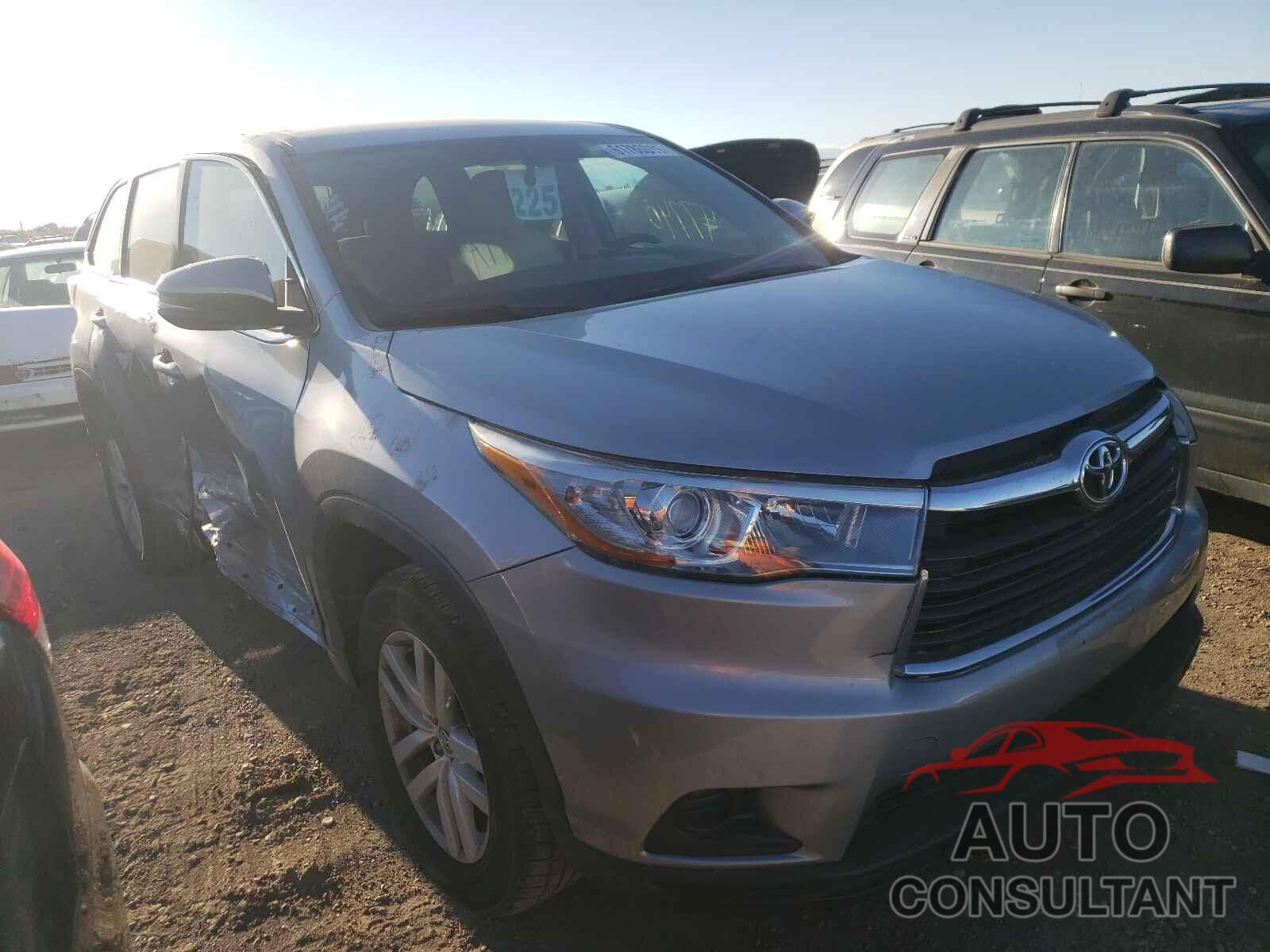 TOYOTA HIGHLANDER 2016 - 5TDZKRFHXGS181330