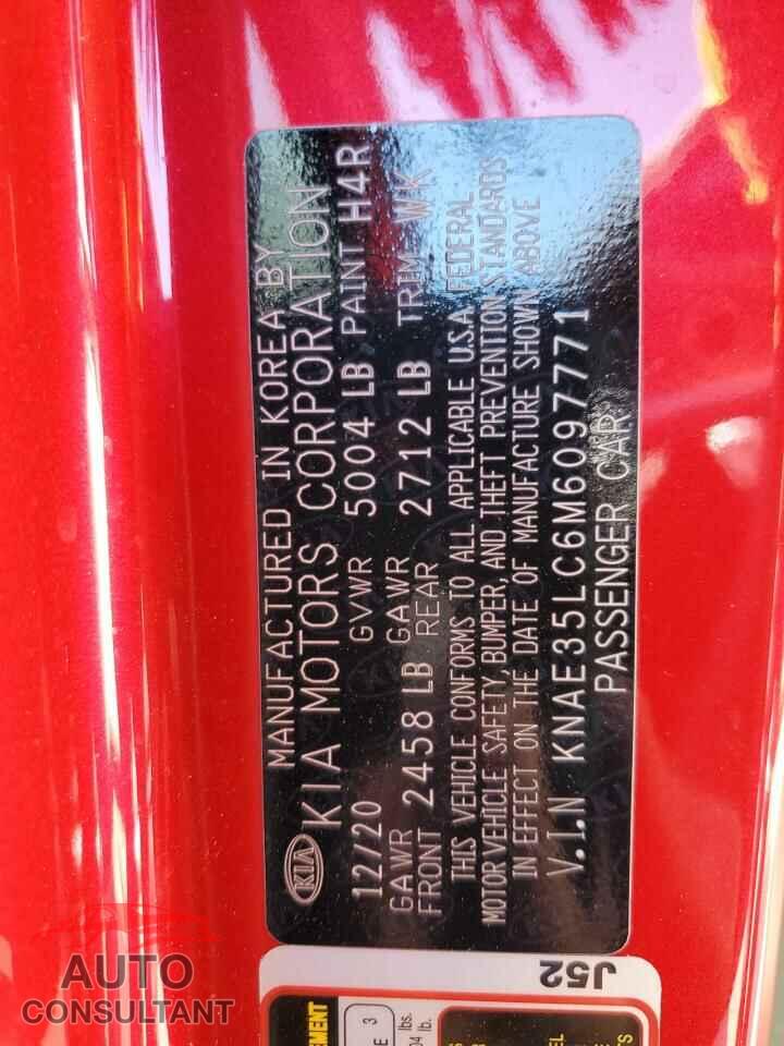 KIA STINGER 2021 - KNAE35LC6M6097771