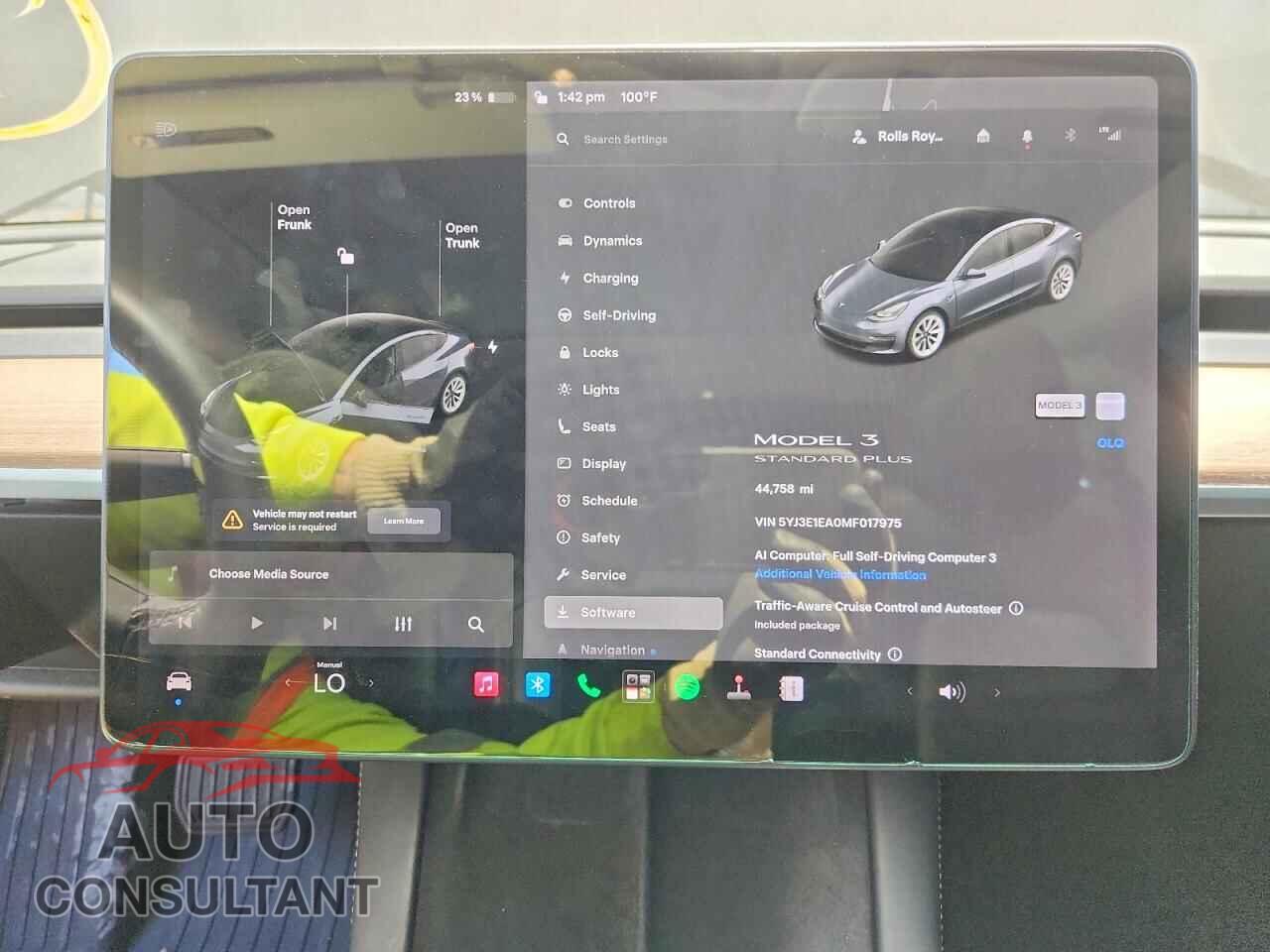 TESLA MODEL 3 2021 - 5YJ3E1EA0MF017975