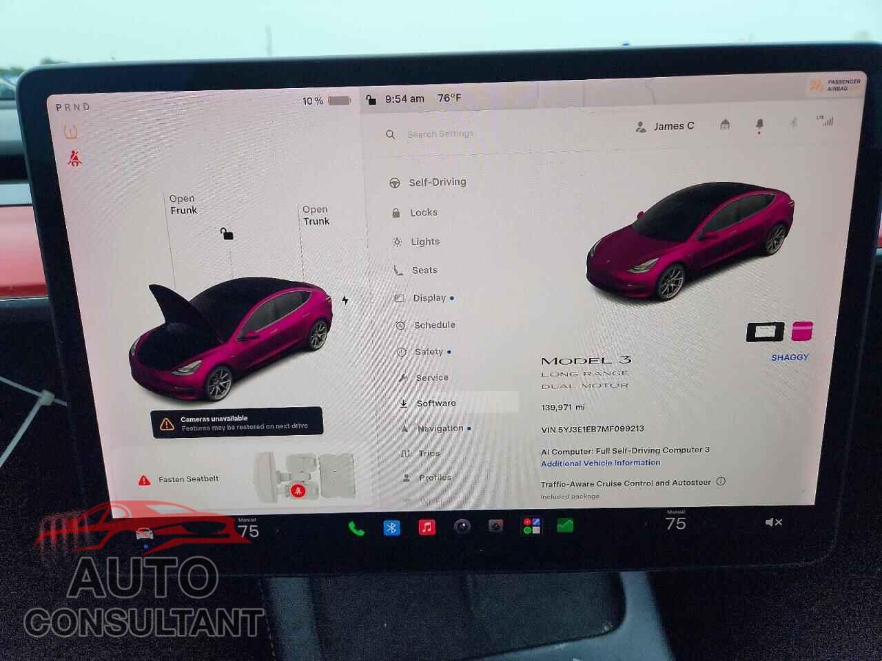 TESLA MODEL 3 2021 - 5YJ3E1EB7MF099213