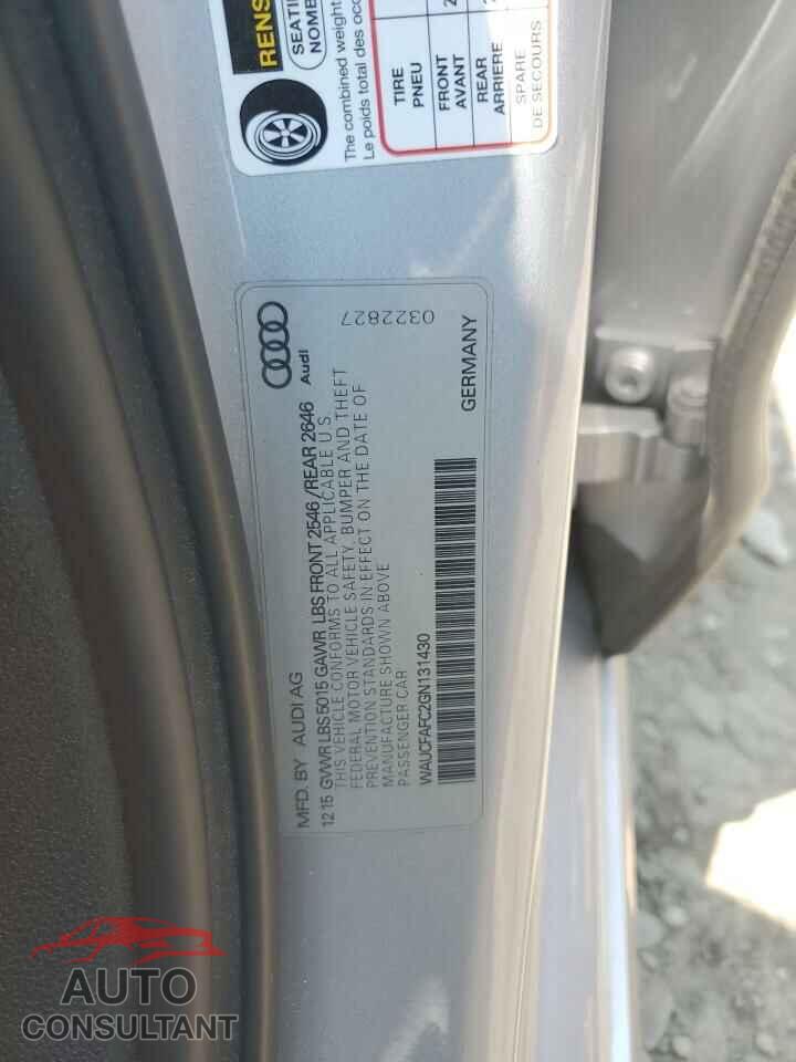 AUDI A6 2016 - WAUCFAFC2GN131430