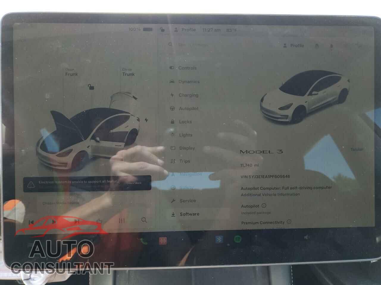 TESLA MODEL 3 2023 - 5YJ3E1EA1PF605646