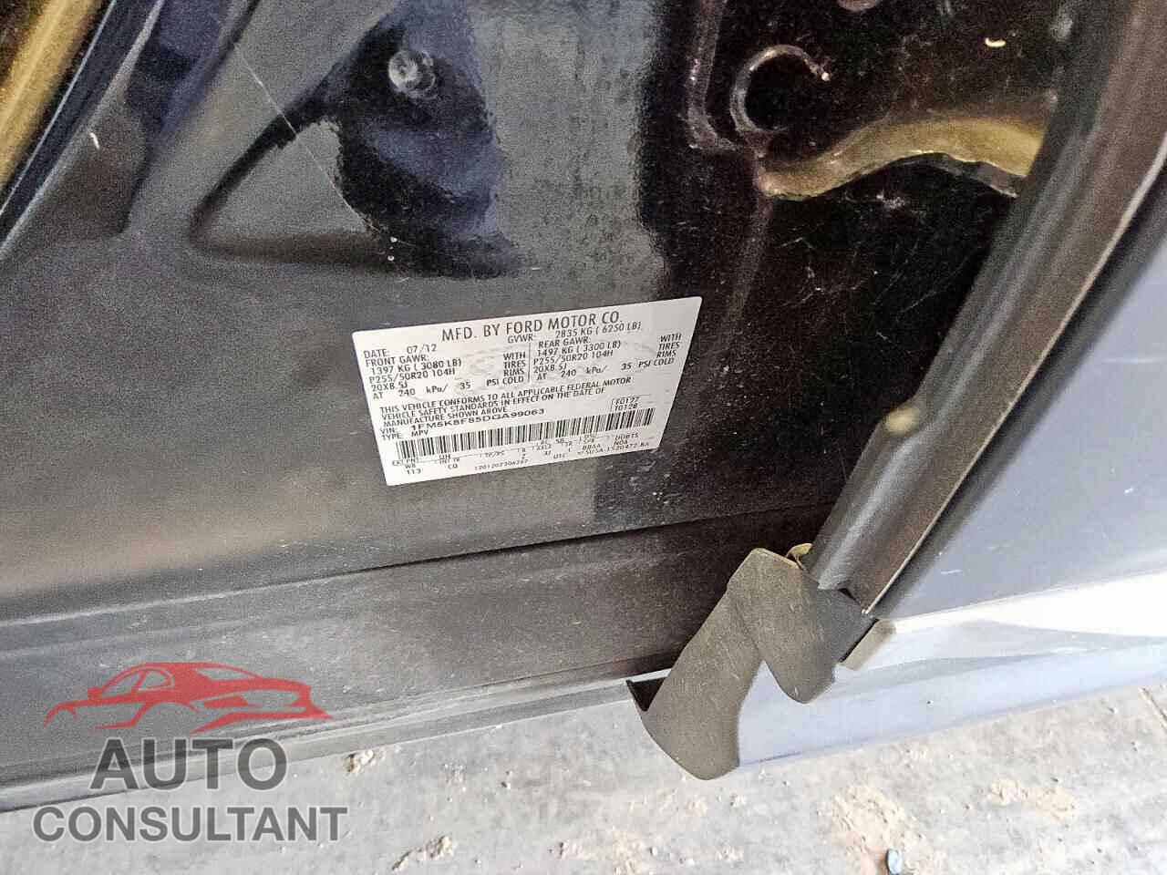 FORD EXPLORER 2013 - 1FM5K8F85DGA99063