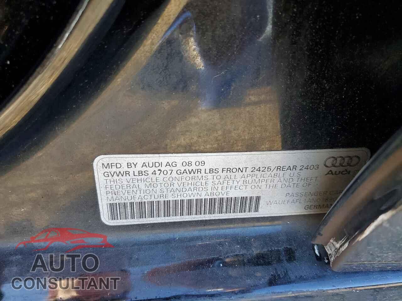 AUDI A4 2010 - WAUEFAFL1AN018908