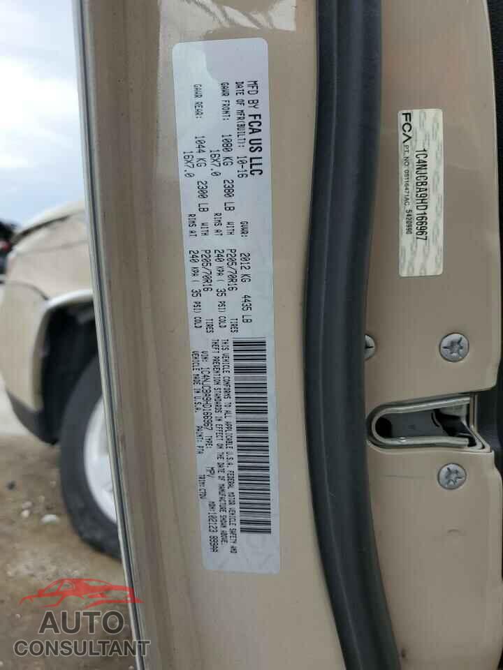 JEEP COMPASS 2017 - 1C4NJCBA9HD166967