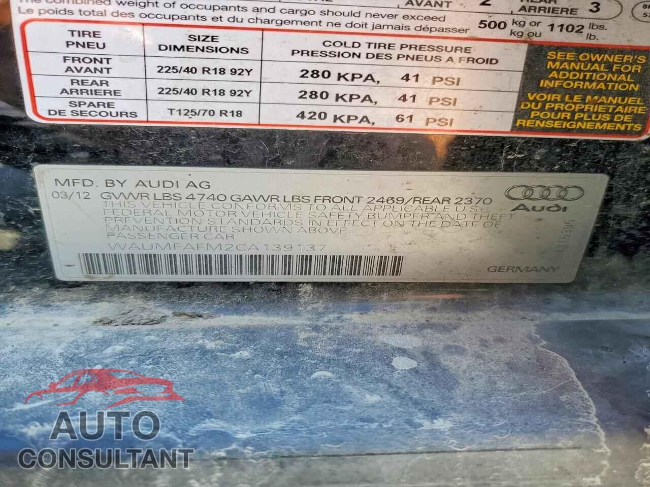 AUDI A3 2012 - WAUMFAFM2CA139137