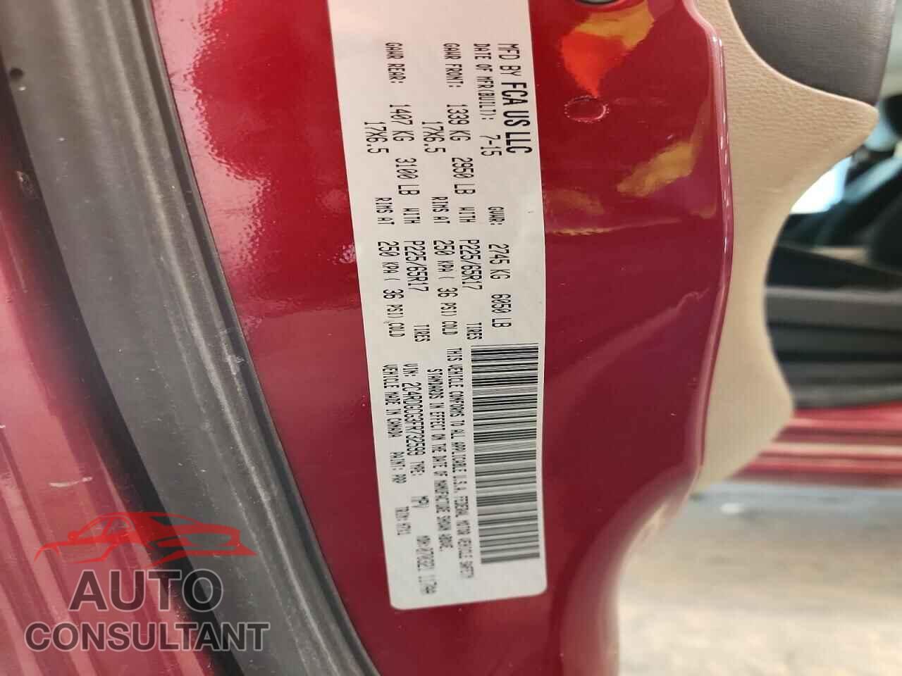 DODGE CARAVAN 2015 - 2C4RDGCG3FR732599