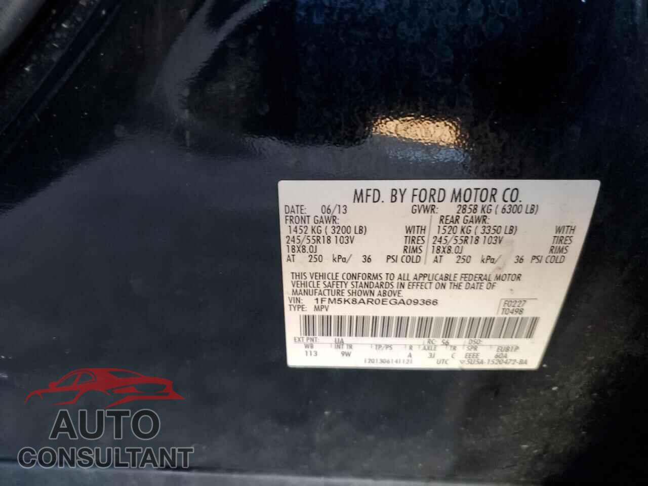 FORD EXPLORER 2014 - 1FM5K8AR0EGA09366