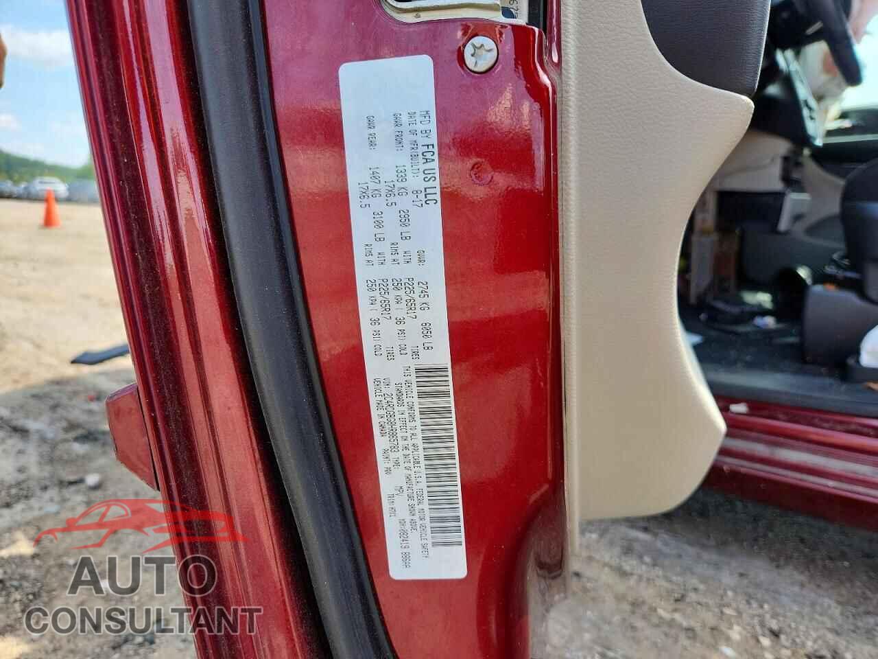 DODGE CARAVAN 2017 - 2C4RDGBG8HR865783
