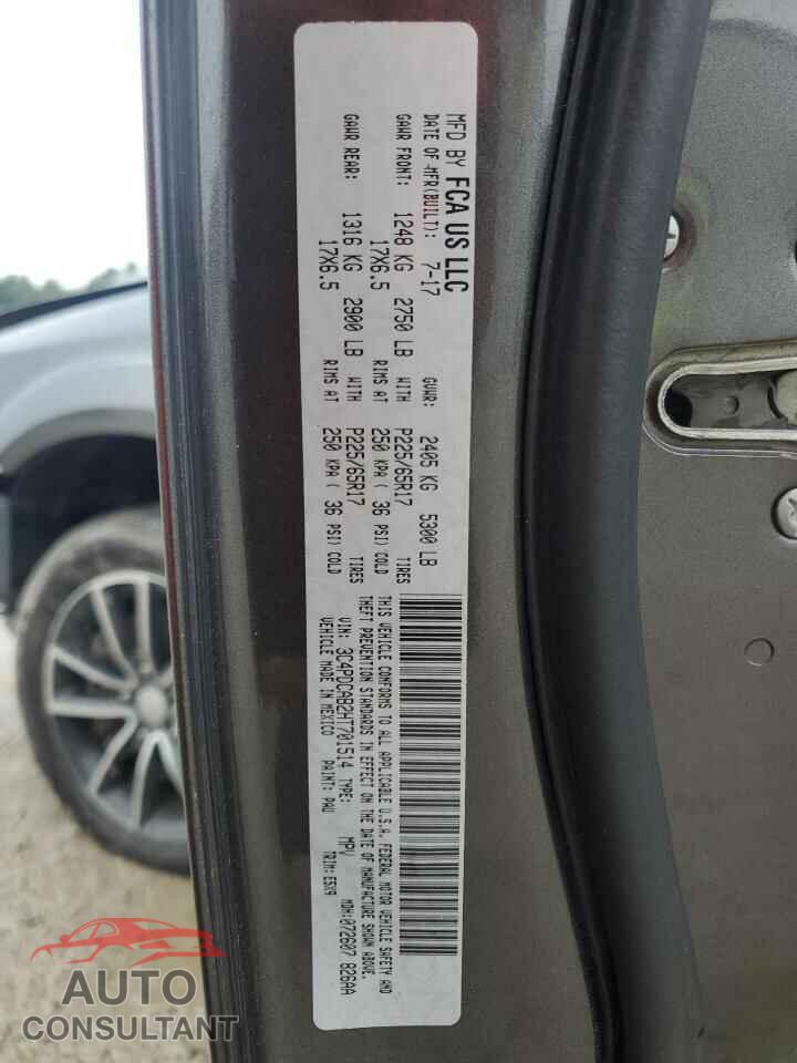 DODGE JOURNEY 2017 - 3C4PDCAB2HT701514
