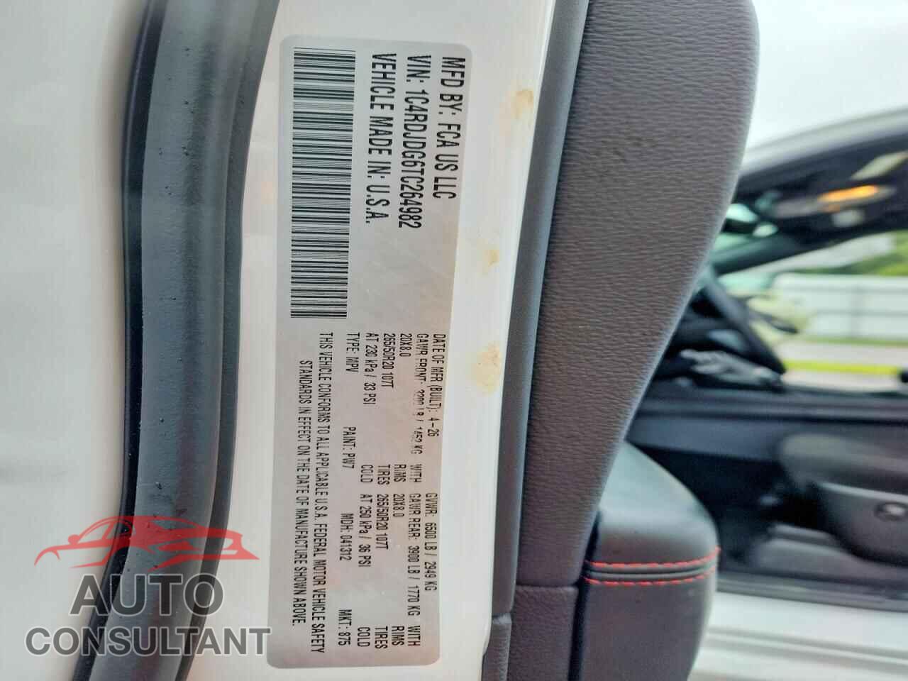 DODGE DURANGO 2026 - 1C4RDJDG6TC264982