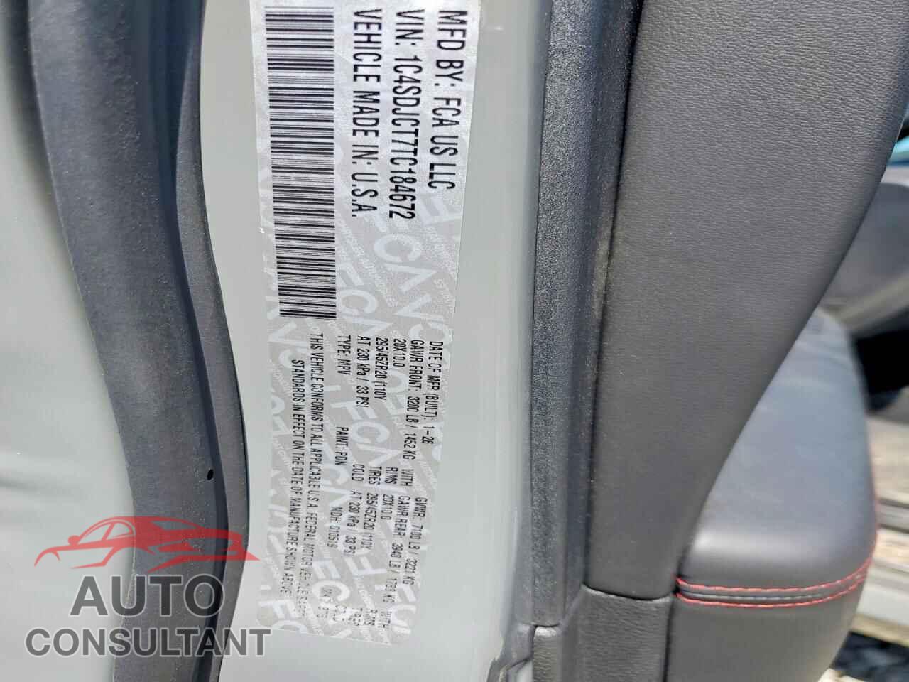 DODGE DURANGO 2026 - 1C4SDJCT7TC184672