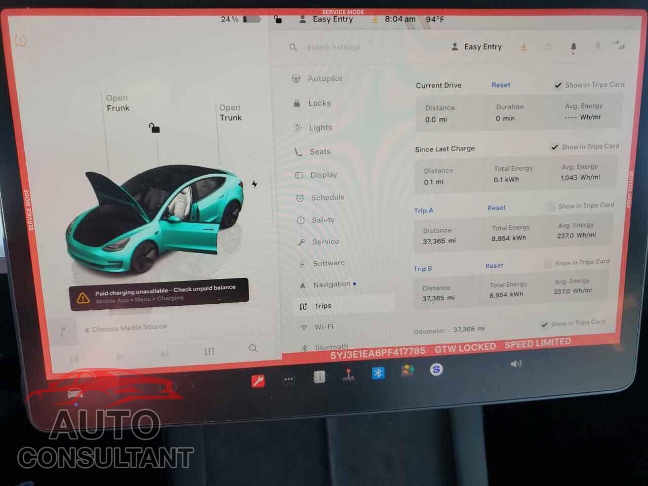 TESLA MODEL 3 2023 - 5YJ3E1EA6PF417785