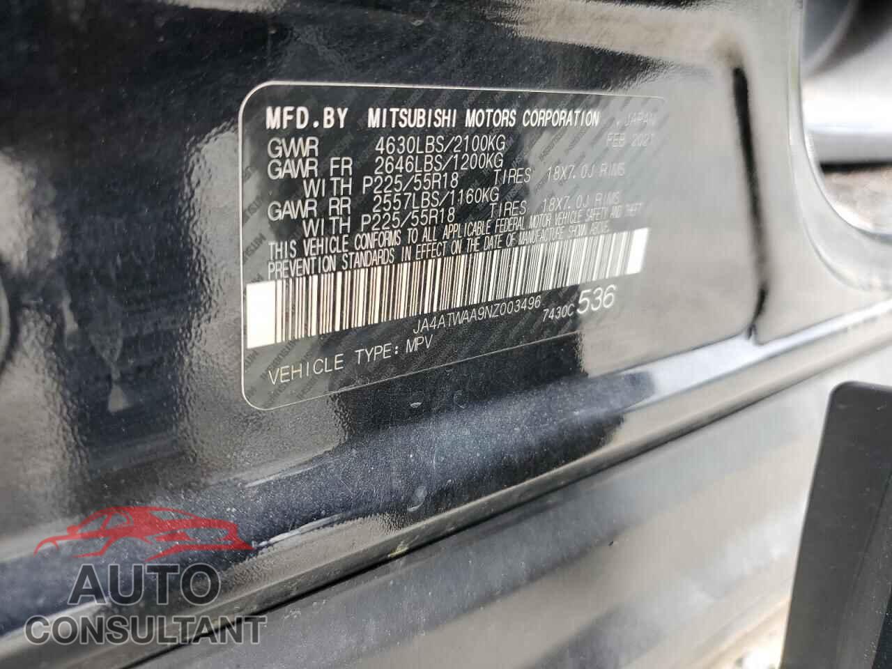 MITSUBISHI ECLIPSE 2022 - JA4ATWAA9NZ003496
