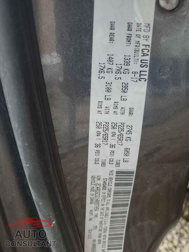 DODGE CARAVAN 2017 - 2C4RDGCG1HR857054