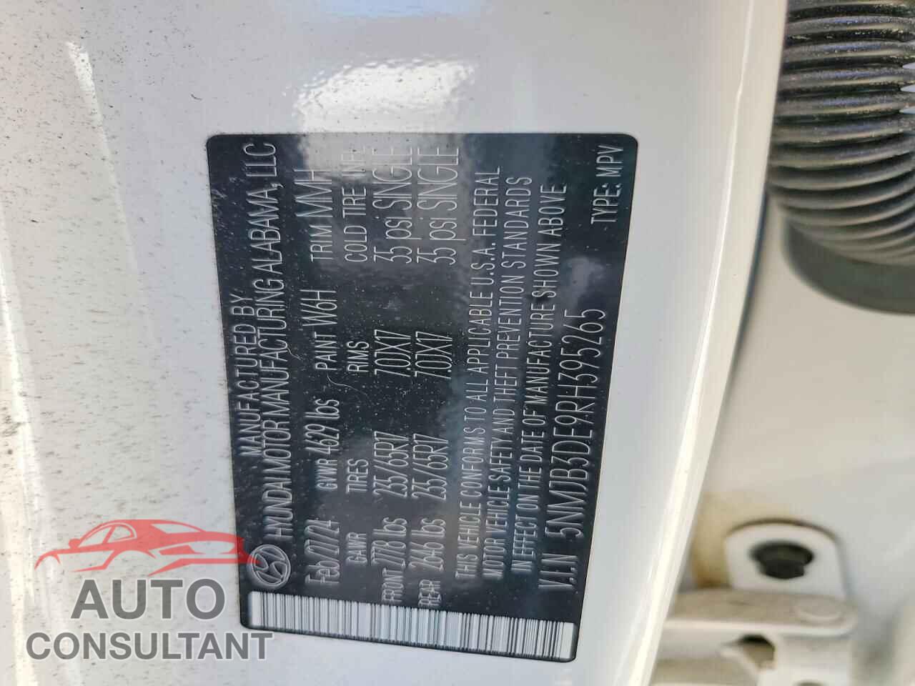 HYUNDAI TUCSON 2024 - 5NMJB3DE9RH395265