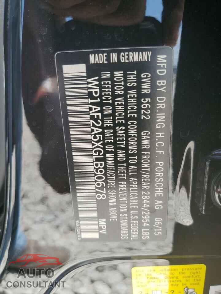 PORSCHE MACAN 2016 - WP1AF2A5XGLB90678